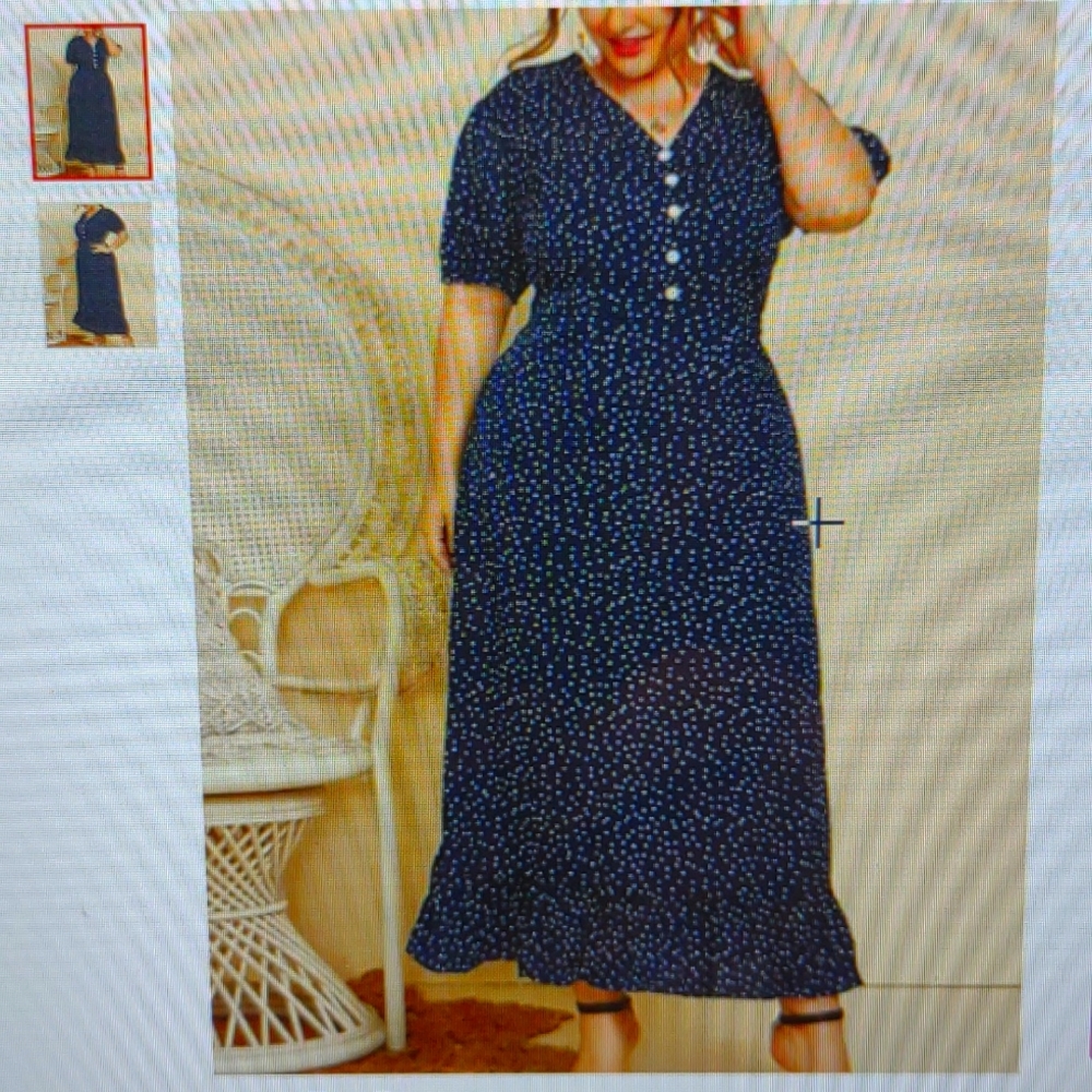 NEW Sheath Dress For V Neck Half Sleeve Maxi Dress